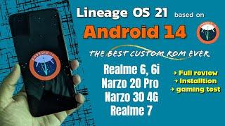 How to install Android 14 on Realme 6,6i,Realme 7, Narzo 20 Pro & Narzo 30  4G