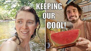 When it gets HOT on a NARROWBOAT | Wild swimming in a heat wave | An accident in the bathroom! EP7