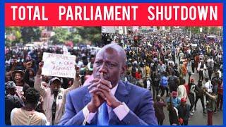 Total shutdown as Gen Z's declares protest on Thursday to Remove Ruto from power in Parliament