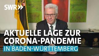 Ansprache des Ministerpräsidenten Kretschmann zur Corona-Lage in Baden-Württemberg