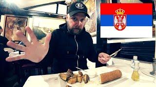 Trying Traditional SERBIAN Balkan Food in BELGRADE SERBIA