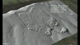 LiDAR, hillshade imagery, and a cool translational landslide