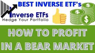 How To Make Money In A Stock Market Crash | Best Inverse ETFs | Bear Market Trading Strategy