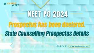 NEET PG 2024: Prospectus has been Declared | State Counselling & Prospectus Details