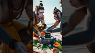  Hanuman Bhakton ka Shivling Abhishek  | #shorts #trending #status # #love #satyabhakti #ai