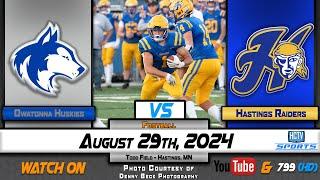 HCTV SPORTS: Hastings Football vs Owatonna Huskies | 8-29-24