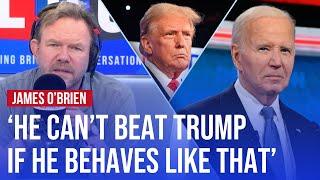 James O'Brien reacts to Joe Biden's 'disastrous' performance in US election debate | LBC