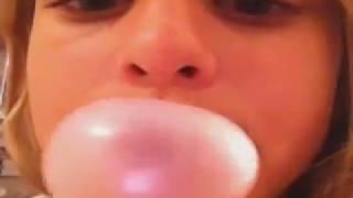 Blowing Bubble Gum Bubbles #214Trim 2