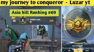 MY JOURNEY TO CONQUEROR SEASON-10|| Luzar yt ||PUBG MOBILE LITE