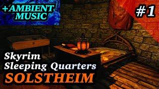 Solstheim   Skyrim Sleeping Quarters #1+  AMBIENT MUSIC  Skyrim Inspired Ambience / White Noise