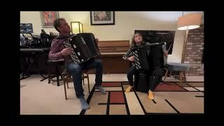 And I Love Her - The Beatles cover - Duo Two Accordions - Maria & Sergei Teleshev
