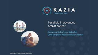 Kazia Interview with Professor Sudha Rao from QIMR Berghofer Medical Research Institute