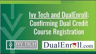 Confirming Ivy Tech Dual Credit Registration