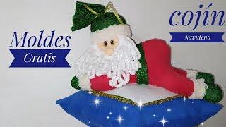  Hermoso Cojín Navideño 2021/ haga y venda / moldes gratis  #manualidades #navidad