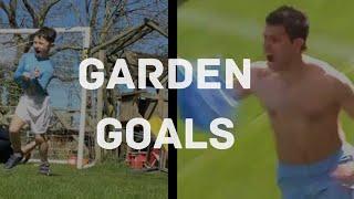 Football Goals Recreated in the Garden