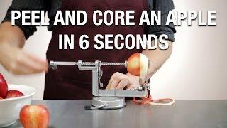 Peel in 6 seconds with Kitchen Craft Apple Peeling Machine (J292)