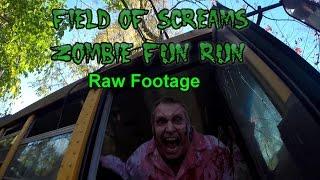 Field of Screams - Zombie Fun Run 2016 Raw Footage