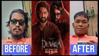 Before & After Hairstyle with a Devara Movie Twist  #hairstyle #devara #beforeandafter