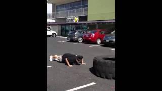 KreyZ Oshiro flips tire