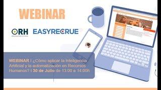 WEBINAR. ¿Cómo aplicar la Inteligencia Artificial y la automatización en Recursos Humanos?