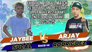 JAYBEE SUCAL VS ARJAY TAGALOG (RACE 14) KZ BILLIARDS BACLARAN