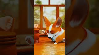 moco dog play Stone paper scissor / moco yummy dog
