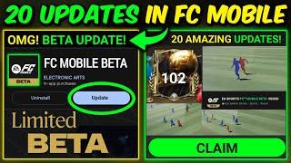 20 AMAZING UPDATES in FC Mobile - NEW REDEEM CODES | Mr. Believer