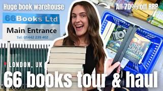 Come with me to 66 Books (the UK largest book warehouse)  | bookish vlog