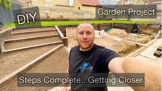 Sleeper Steps to the Garden Complete - DIY Journey