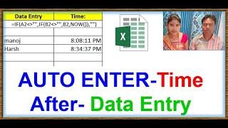 Excel Tutorial: Automate Time Entry After Data Input with Formulas! #excel