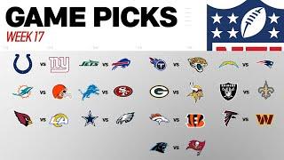 Week 17 Game Picks!