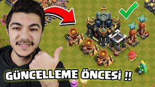 GÜNCELLEME ÖNCESİ SON YÜKSELTMELER !! - Clash Of Clans