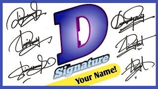 D Name signature style। Signature style of your name। Signature। Sign