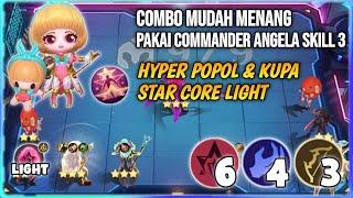 COMBO MUDAH MENANG PAKAI COMMANDER ANGELA SKILL 3 | HYPER POPOL SC LIGHT MAGIC CHESS MOBILE LEGENDS