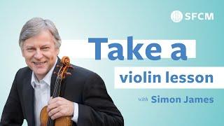 What's it Like to Study Violin at SFCM? Full Lesson with Simon James