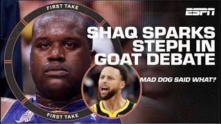 Shaq’s GOAT comments SPARK INTENSE DEBATE by Mad Dog   | First Take