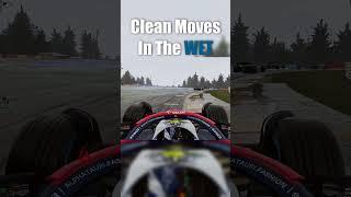 Overtaking In Tricky Conditions!! #f1esports #formula1 #f123game #f123leagueracing #f123  #f1game