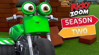 DJ's the Boss️ Season Two ️ Motorcycle Cartoon | Ricky Zoom | Cartoons For Kids