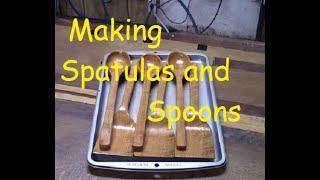 Wooden Spatula and Spoon for Cast Iron Cooking