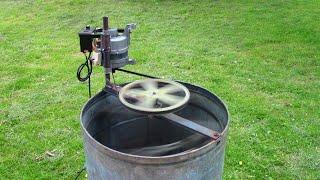 A motor from a washing machine to help a beekeeper.