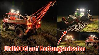 Disaster at night! | Rescue UNIMOG has to save me | LOHN VLOG 57