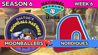 National Netplay League Season 6 Week 6: Baltor's Moonball Mashers vs Plovely's Nordiques