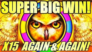 SUPER BIG WIN! X15 BONANZA!  TIMBER WOLF GOLD REVOLUTION Slot Machine (ARISTOCRAT GAMING)