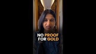 No Proof for Gold #finance #tax #gold