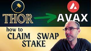 How to claim THOR | swap for AVAX | PASSIVE INCOME in Thor liquidity pool