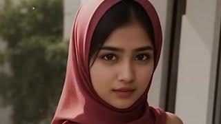 Gadis Muslim Asia di balkonnya | [4k] | Pemotretan AI