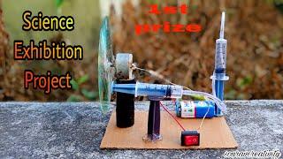 Science Exhibition Working Model For Class 9 | Science Fair Projects | Hydraulic Pressure Machine