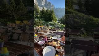 Mountain breakfast #switzerland #nature #youtubeshorts #spring #shortsvideo #mountains