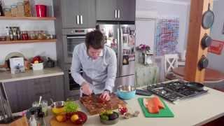 Huon Salmon tamarillo and avocado sashimi recipe - Ben's Menu