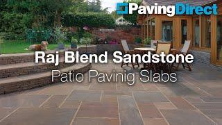 Raj Blend Autumn Brown Indian Sandstone Patio Paving Slabs